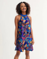 Jina Halter Flare Dress